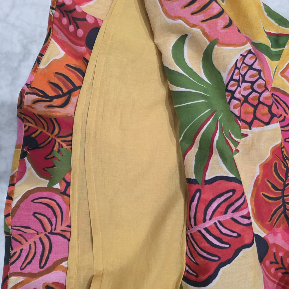 Farm Rio Colorful Tropical Ruffle Mini Cotton Skirt‎ Medium - Picture 5 of 7
